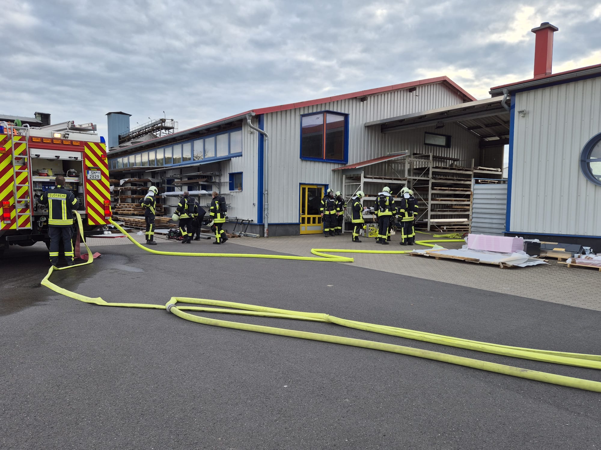 Einsatzübung Feuerwehr Jüchsen 1
